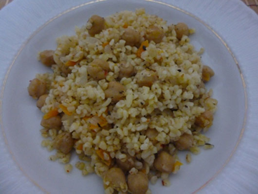 Nohutlu Bulgur Pilav